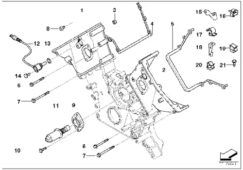 BMW 11141435023 - прокладка клапана фаз ГРМ