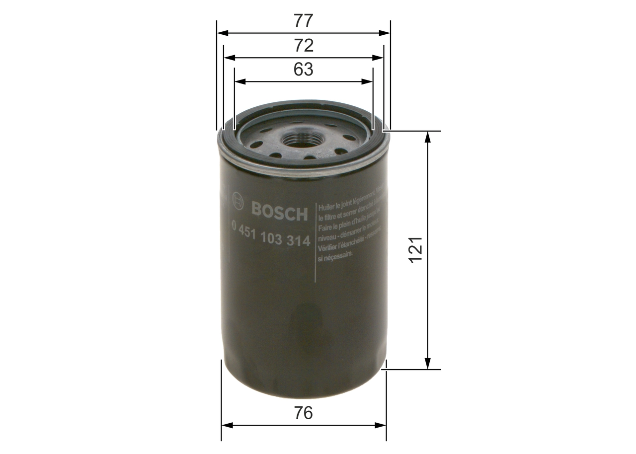 BOSCH 0 451 103 314 - Масляный фильтр