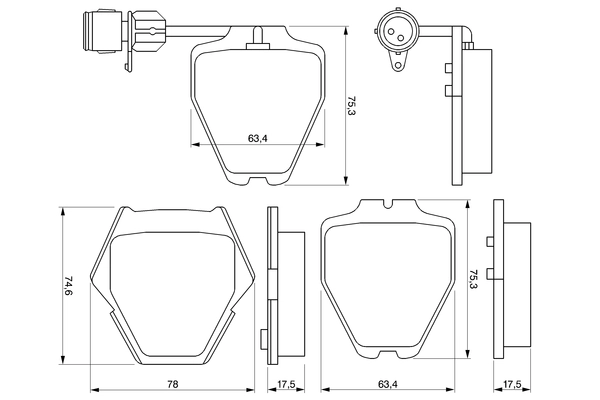 BOSCH 0 986 424 689 - Тормозные колодки 