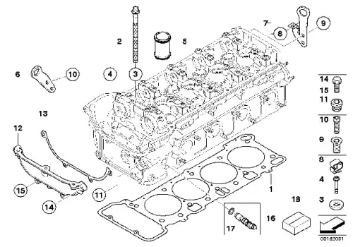 BMW 11367507729 - Кольцо круглого сечения !9.5x2.5MM \BMW 1' E81, E82, E87, LCI, E88, F20, F21, 3' E90, E9