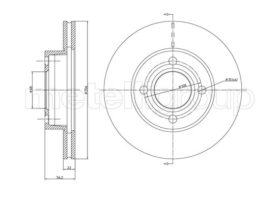 TRUSTING DF904 - Тормозные диски