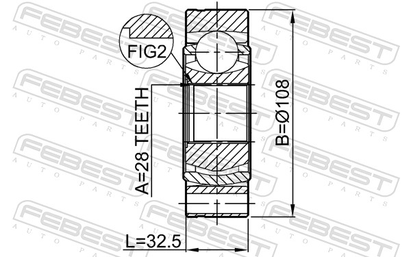 FEBEST 2311-B6 - ШРУС