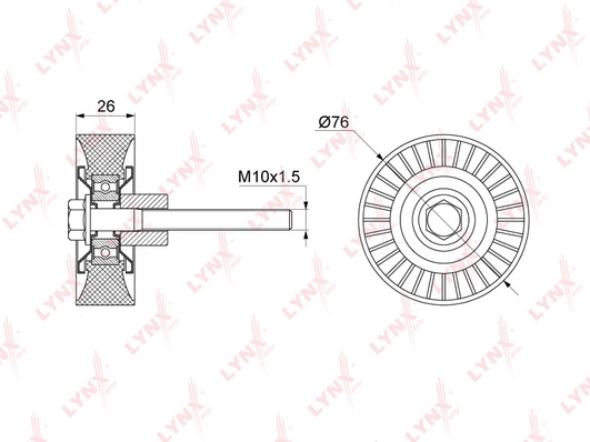 Ролик обводной приводного ремня