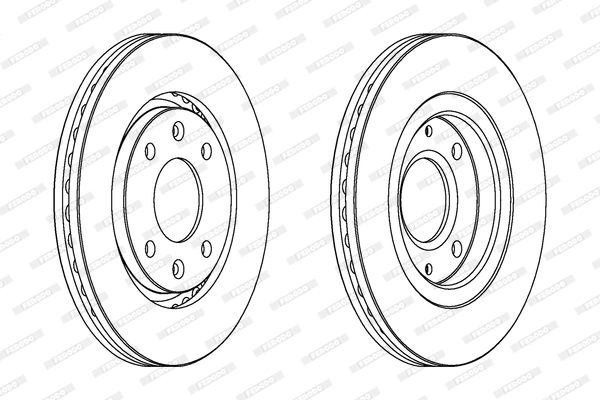 FERODO DDF870 - Тормозные диски