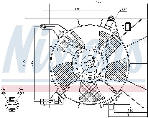 NISSENS 85063 - Вентилятор радиатора