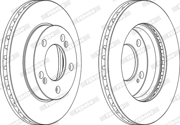 FERODO DDF1627 - Тормозные диски