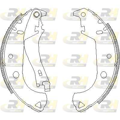 ROADHOUSE 4125.01 - Колодки барабанные