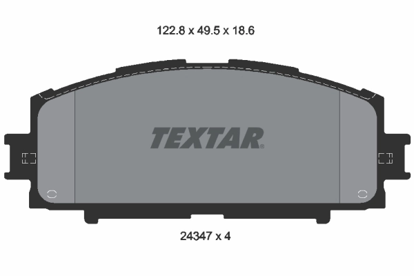 TEXTAR 2434701 - Тормозные колодки 