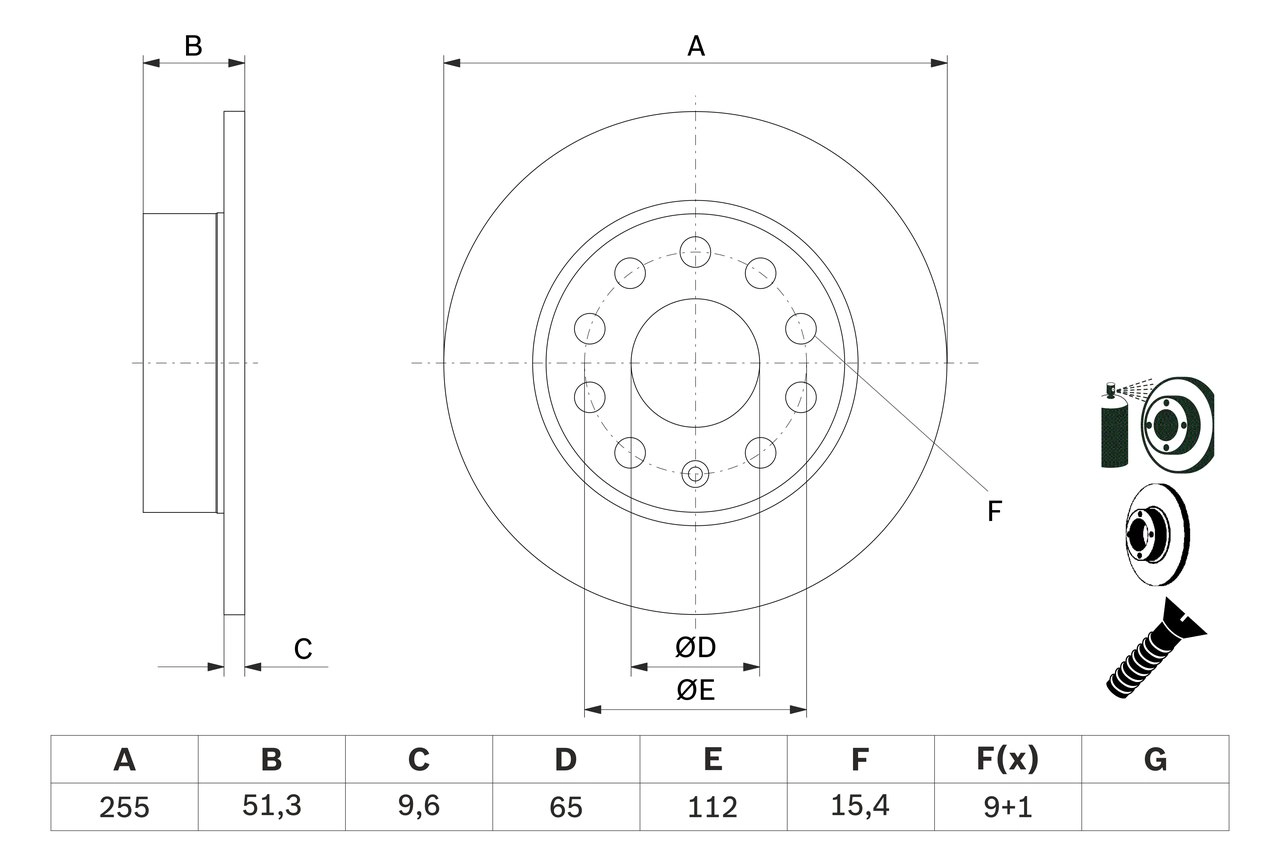 BOSCH 0 986 479 099 - Тормозные диски