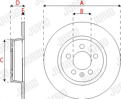 JURID 563255JC - Тормозные диски