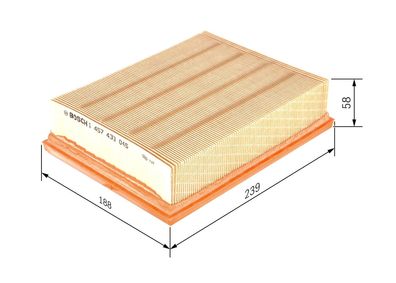 BOSCH 1 457 433 045 - Воздушный фильтр