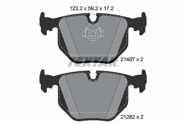 TEXTAR 2148781 - Тормозные колодки 