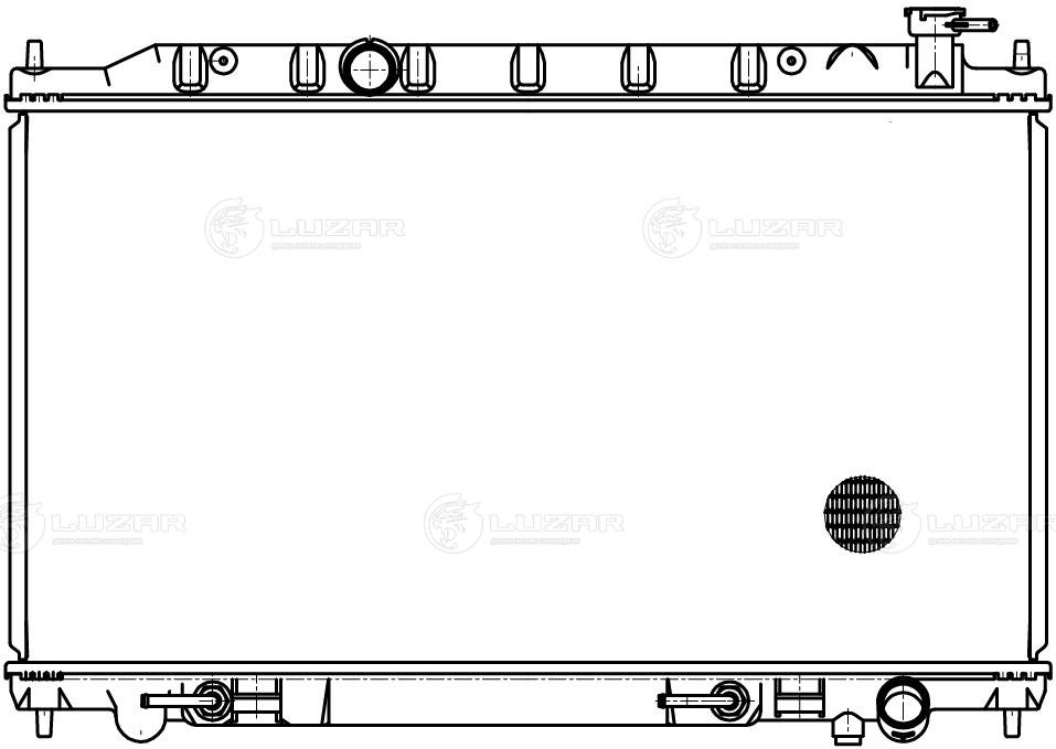 LUZAR LRc 1403 - Радиатор охлаждения