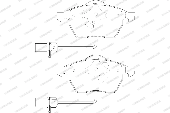 WAGNER WBP20676B - Тормозные колодки 