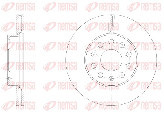 REMSA 61586.10 - Тормозные диски