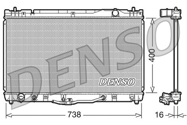 DENSO DRM50043 - Радиатор охлаждения