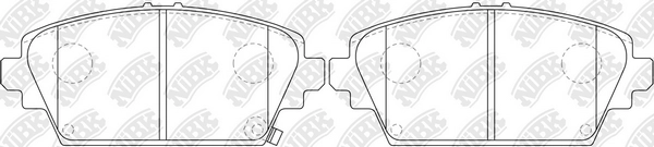 NIBK PN8106 - Тормозные колодки 