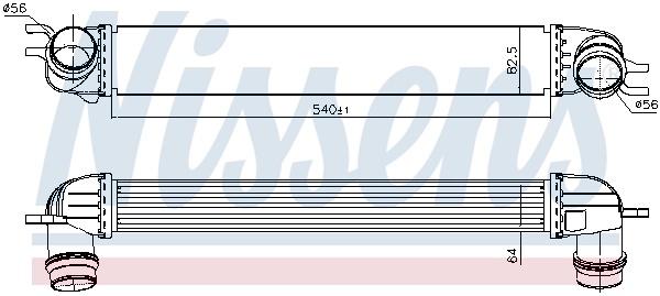 NISSENS 96397 - Интеркулер