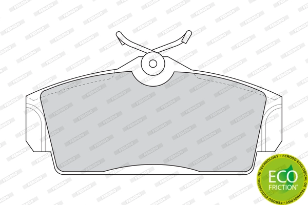 FERODO FDB1096 - Тормозные колодки 