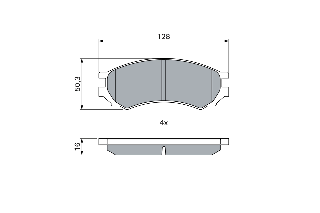 BOSCH 0 986 460 981 - Тормозные колодки 