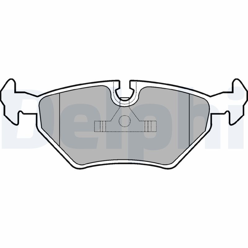 DELPHI LP555 - Тормозные колодки 