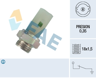 FAE 12380 - Датчик давления масла