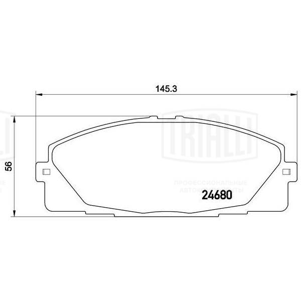 TRIALLI PF 4358 - Тормозные колодки 