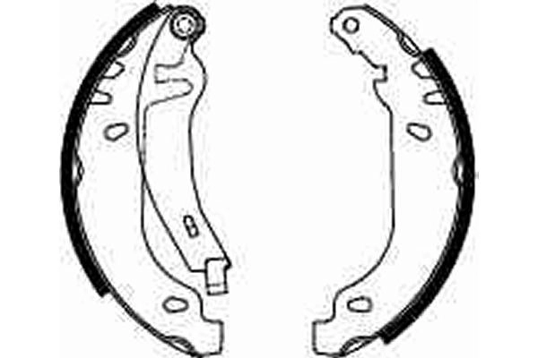 TRW GS8211 - Барабанные колодки