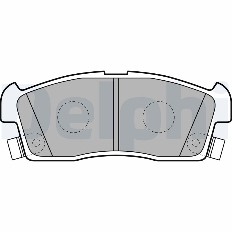DELPHI LP2258 - Тормозные колодки 