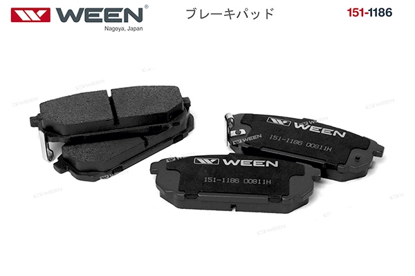 WEEN 151-1186 - Тормозные колодки 