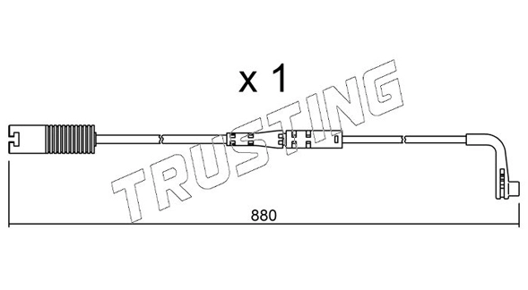 TRUSTING SU.207 - Датчик износа тормозных колодок
