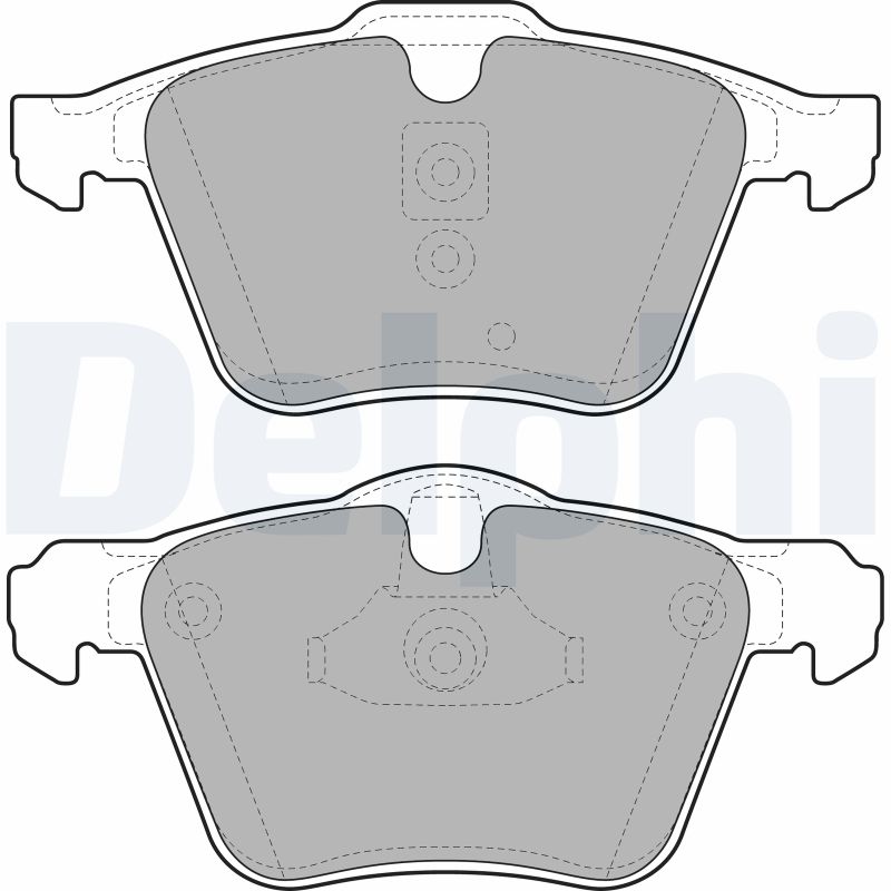 DELPHI LP1968 - Тормозные колодки 