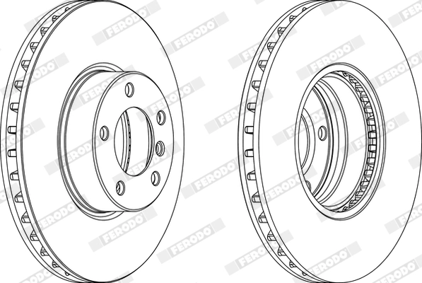FERODO DDF1202C-1 - Тормозные диски