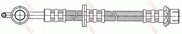 TRW PHD510 - Тормозные шланги