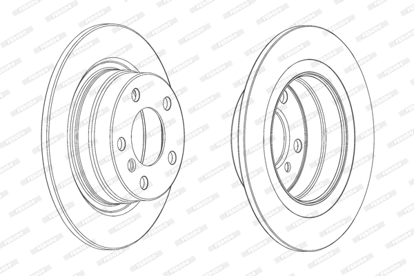 FERODO DDF2197C - Тормозные диски