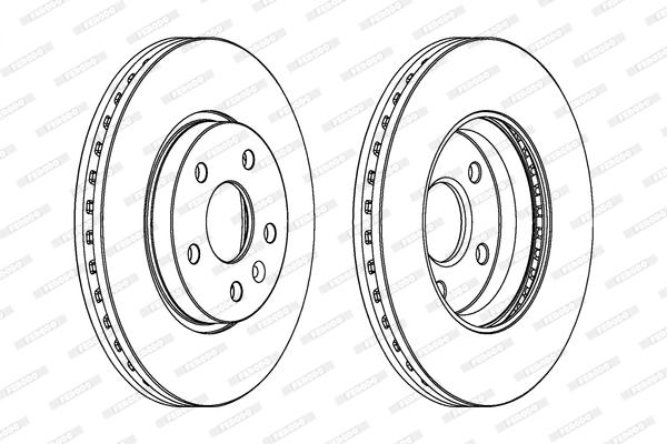 FERODO DDF1869 - Тормозные диски