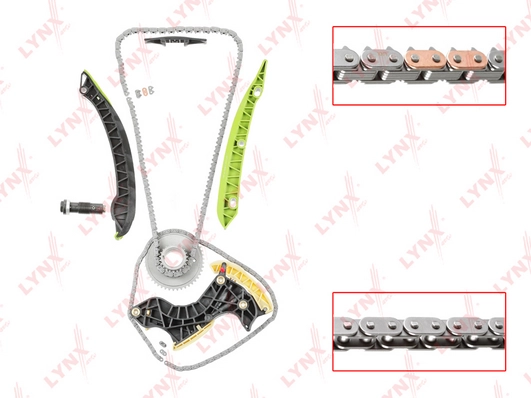 LYNXAUTO TK0108 - Комплект цепи ГРМ