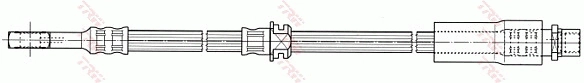 TRW PHD673 - Тормозные шланги