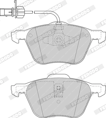 FERODO FDB1497 - Тормозные колодки 