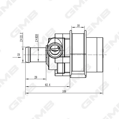 GMB GEW-VW036 - Водяной насос (Помпа)