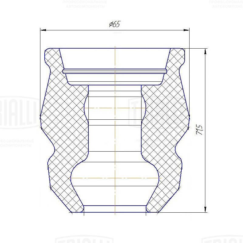 TRIALLI BC 0882 - Отбойник амортизатора