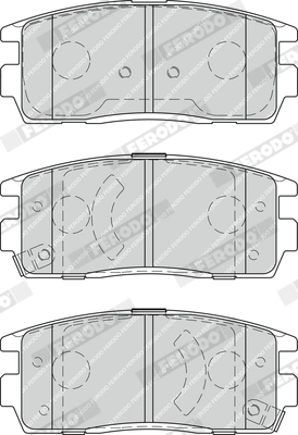 FERODO FDB1935 - Тормозные колодки 