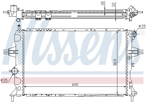 NISSENS 63006A - Радиатор охлаждения