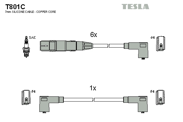 TESLA T801C - Высоковольтные провода