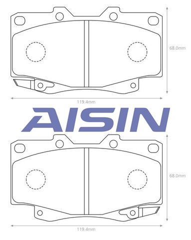 AISIN A1N141 - Тормозные колодки 