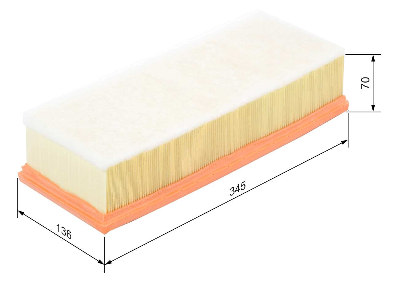 BOSCH F 026 400 172 - Воздушный фильтр