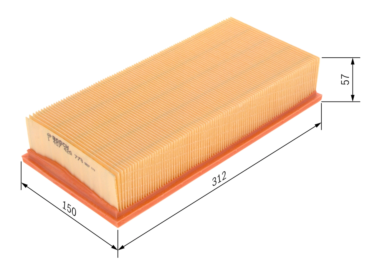 BOSCH 1 457 429 778 - Воздушный фильтр