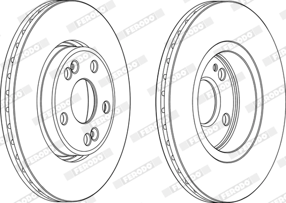 FERODO DDF1123 - Тормозные диски