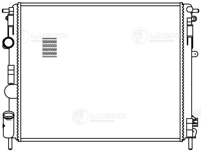 LUZAR LRc 0905 - Радиатор охлаждения