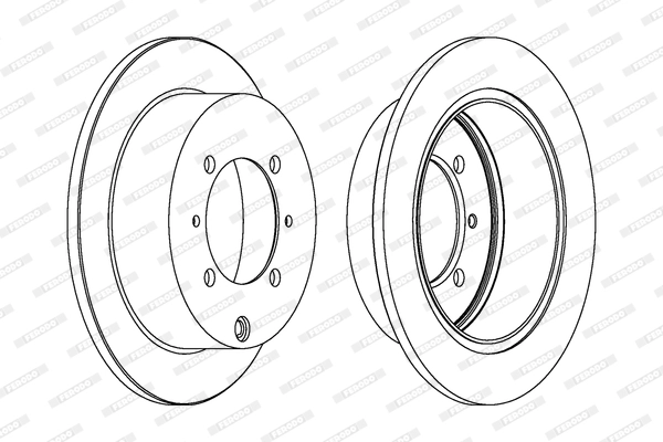 FERODO DDF1141 - Тормозные диски